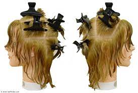 Twist and clip the rest on the top of her head. Sectioning Hair In Preparation For Haircutting 7 Section Parting Seven Section How To