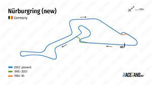The track continues to host rounds of the german touring car championship, blancpain gt and endurance series, world. Nurburgring New Circuit Information Racefans