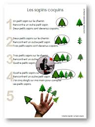 Comptine Numerique Les Sapins Coquins Comptines De Noel Comptines Chansons Comptines