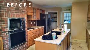 To max out storage, the cabinets extend to the ceiling and are 15 inches deep versus the standard 12 inches. Before And After Small Kitchen Remodels