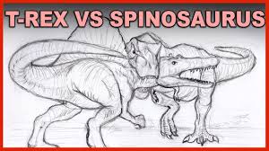 Different estimates have placed the spinosaurus between 12.8 and 18 meters long, and weighing between 7 and 20.9 tonnes. Indominus Rex Fighting T Rex Coloring Page Novocom Top