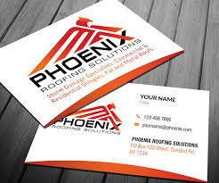 20% off with code fourthjuly21. Modern Professional Roofing Business Card Design For Phoenix Roofing Solutions By Smart Designs Design 3640047