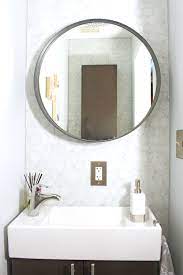 I needed something with a small footprint, ample storage and didn't break the bank. Before After A Teeny Tiny Powder Room Makeover