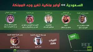 يعفى صاحب السمو الملكي الأمير محمد بن نايف بن عبدالعزيز آل سعود من ولاية العهد ، ومن منصب نائب رئيس مجلس الوزراء ومنصب وزير الداخلية. Ø§Ù„Ø³Ø¹ÙˆØ¯ÙŠØ© Ø£ÙˆØ§Ù…Ø± Ù…Ù„ÙƒÙŠØ© ØªØºÙŠØ± ÙˆØ¬Ù‡ Ø§Ù„Ù…Ù…Ù„ÙƒØ© Rt Arabic