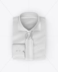Folded Shirt With Tie Mockup Top View In Apparel Mockups On Yellow Images Object Mockups Clothing Mockup Mockup Free Psd Mockup Psd