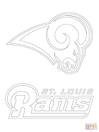 St Louis Rams Logo Super Coloring Football Coloring Pages Coloring Pages Free Printable Coloring Pages