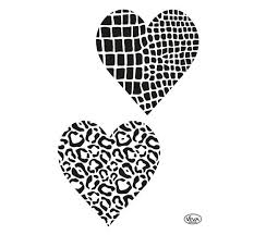 In dieser mustergalerie finden sie wunderschöne grußkarten, geschenkboxen und andere bastelarbeiten, die mit schablonen gebastelt werden können. Schablone Herzen Animalprint Vbs Hobby Bastelshop