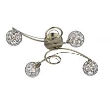 Favorites from our seattle staff. Contemporary Style Antique Brass Flush Ceiling Light In Spiral Design