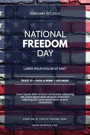 Freedom day stock photos and images (306,265). National Freedom Day Flyer Template Postermywall