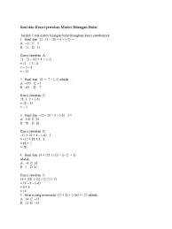 Soal matematika kelas 5 sd bilangan bulat bg. Soal Dan Kunci Jawaban Materi Bilangan Bulat Jawabanku Id