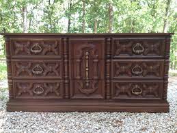 Wood bedroom set in very good condition. Beautiful Matching 70 S Carved Dresser 70s Furniture Wood Carving Furniture Furniture