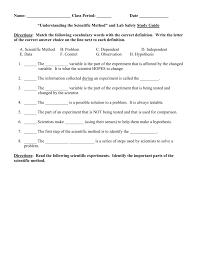 Understanding The Scientific Method Quiz