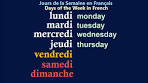 Days of the Week in French - Les Jours de la Semaine en ... - YouTube