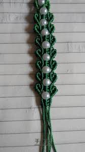 原创 手链教程 起名橄榄枝 第13步 macrame bracelets micro macrame macrame tutorial