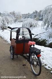 Zuckersusse Apfel Anzeige Mit Unserem Babboe Lastenfahrrad Durch Die Verschneite Winterwelt Fahrrad Lastenfahrrad Babboe