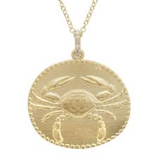 These people love their home and family more than anything else in this world. 14k Gold Zodiac Sign Cancer Coin Necklace