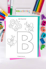Not only does your child become familiar with the letters of the alphabet, but they can truly engage in alphabet learning. Letter B Coloring Page Download Print Learn Kids Activities Blog