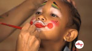 how to do clown face paint for kids