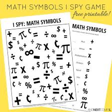 Math Themed I Spy Game Free Printable For Kids Free Games For Kids Math Spy Games For Kids