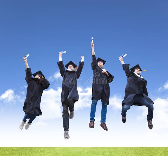 Young Group Graduation Jumping Together Stock Photos - Free & Royalty-Free  Stock Photos from Dreamstime
