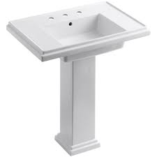 Check spelling or type a new query. Kohler Tresham Ceramic Pedestal Combo Bathroom Sink With 8 In Centers In White With Overflow Drain K 2845 8 0 The Home Depot Rectangular Sink Bathroom Pedestal Sink Sink