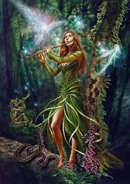 Faerie Magick Reel Card By Briar Fairy Music Woodland Fae And Pan Greeting Card Fairy Art Fantasy Art Beautiful Fairies