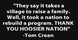Thank You Coach Crean Hoosiernation Iubb B1g Indiana University Bloomington Hoosiers Indiana Basketball