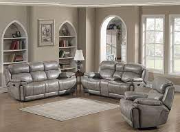 Maybe you would like to learn more about one of these? Grey Leather Gel Manual Recliner Living Room Set 3pcs Ac Pacific Estella Estella 3pc Set