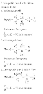 Bentuk pertanyaan sebuah kotak berisi 5 bola merah, 4 bola biru, dan 3 bola kuning. Sebuah Kantong Berisi 5 Bola Putih Dan 3 Bola Hitam Dari Kantong Itu Diambil 2 Bola Secara Acak Brainly Co Id