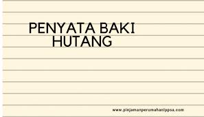 We did not find results for: Penyata Baki Hutang Pinjaman Bank Lppsa