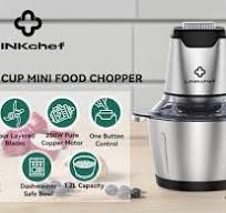 LINKChef Food Chopper, 5 Cup Food Processor Mini Electric, 1.2L 250W Meat  Grinder with 4 Bi-Level Blades, Stainless Steel Mincer for Kitchen, ...
