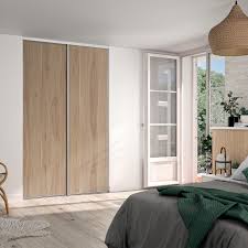 Portes de placard sur mesure. Porte De Placard Coulissant Dakota Chene Dakota L 66 2xh 250cm Leroy Merlin
