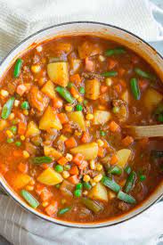 Easy Vegetable Beef Soup Fit Mama Real Food In 2021 Easy Vegetable Beef Soup Beef Soup Recipes Vegetable Soup Recipes