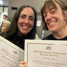 Today Jean and Michelle were recognised at the Newcastle Volunteer Awards  2024 for their efforts in bringing you dancing in the dark each week, come  along tomorrow night to congratulate them! #DanceForJoy #