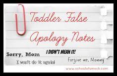 How Does A Toddler Say Sorry Imagined Toddler Apology Notes School Of Smock Apology Note Mommy Humor Toddler