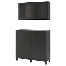 Regissor Glass Door Cabinet Brown 46 1 2x79 7 8 Ikea Glass Cabinet Doors Ikea Adjustable Shelving