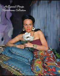 Dark, exotic beauty, Katherine DeMille as she appeared in the 1941 ...