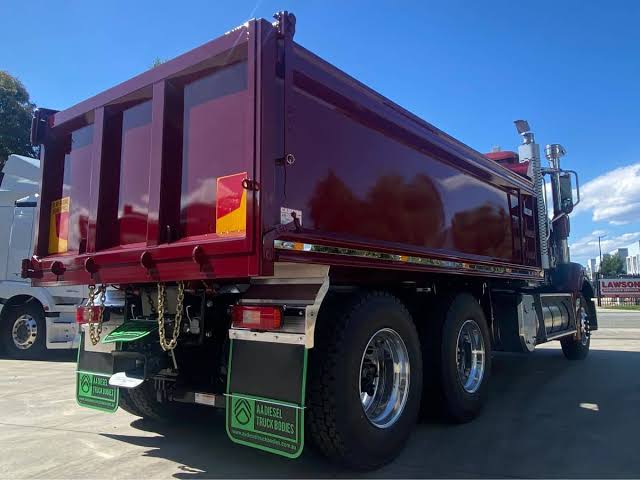 Commercial freight truck on the road