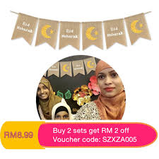 Local brands like rhb bank, tnb, maxis are topping the chart! 2019 Hot Sale Hari Raya Hessian Banner Home Decoration Wall Art Shopee Malaysia