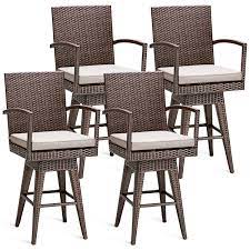 Maybe you would like to learn more about one of these? Ivy Bronx Lacourse Swivel 26 Patio Bar Stool With Cushion Wayfair