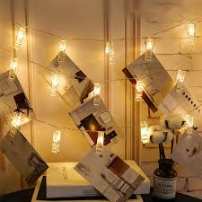 Amazon Com Twinkle Star 10 Ft 20 Led Photo Clips String Lights Battery Operated Fairy String Lights With Clips For Hanging Pictures Cards Artwork Home Improvement