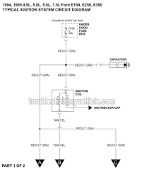 Ignition System Wiring Diagram 1994 1995 Ford E150 E250 E350