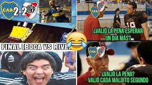Check spelling or type a new query. Memes Boca Juniors Vs River Plate 2 2 Empate Final Copa Libertadores 2018 Youtube
