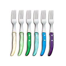 Coffret Hetre 6 Couteaux Berlingot Panache Manche Nacrine