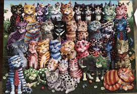 Our largest sized puzzle for the longest puzzling experience. Funny Cats 1000 Pieces Jigsawpuzzles Funny Cats Cats Funny