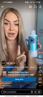 igk hair spray for refresh