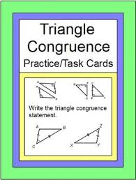 Triangles Triangle Congruence Practice Sss Sas Asa Aas Hl 20 Task Teacher Tools Task Cards Task