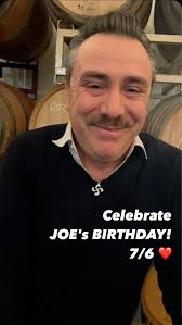 Happy Birthday to Joe! 🎂today we raise our glasses to you! We think you're  incredible! 🍾🍷⭐️