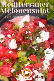 Wassermelonen Salat Mediterraner Art Rezept Von Lisa Wulfing Rezept Rezepte Wassermelonen Salat Salat Mit Melone