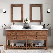 72 Benoist Reclaimed Wood Double Vessel Sink Vanity Pine Double Sink Vanities Bathroom Double Sink Vanity Vessel Sink Vanity Double Sink Bathroom Vanity